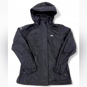 Women High Sierra‎ Windbreaker Rain Jacket Medium Black Outdoors Water Repellent